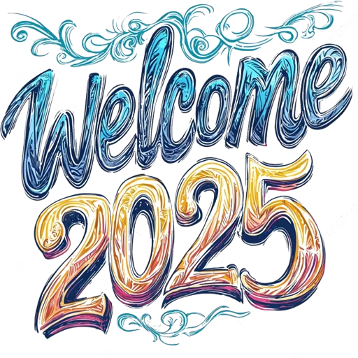 👋 Стикер «Hello 2025» для Telegram