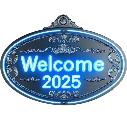 👋 Стикер «Hello 2025» для Telegram