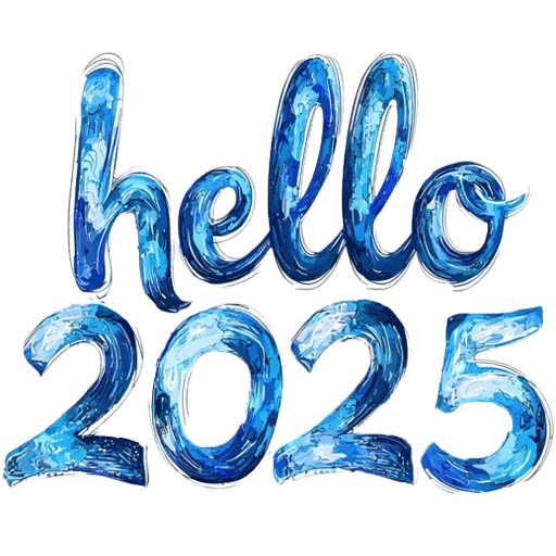 👋 Стикер «Hello 2025» для Telegram