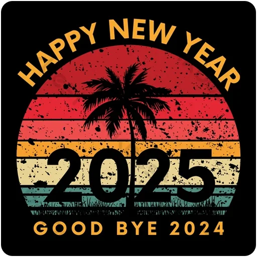 👋 Стикер «Hello 2025» для Telegram