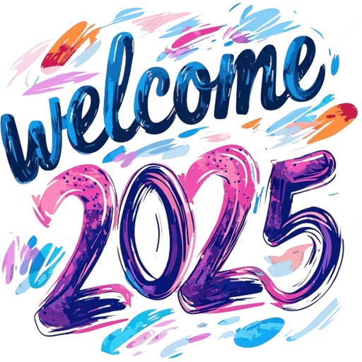 👋 Стикер «Hello 2025» для Telegram