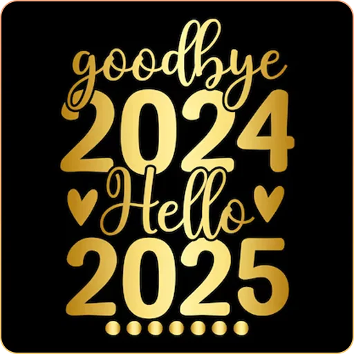 👋 Стикер «Hello 2025» для Telegram