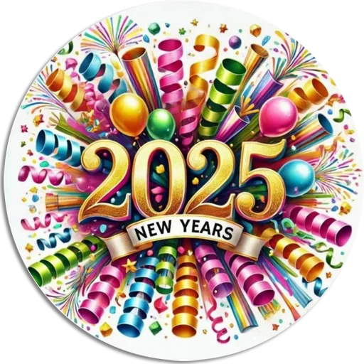 🎉 Стикер «Hello 2025» для Telegram