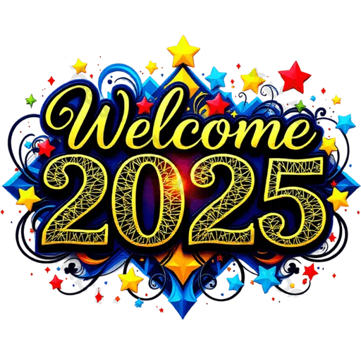 👋 Стикер «Hello 2025» для Telegram