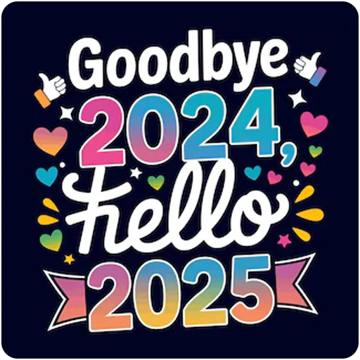 👋 Стикер «Hello 2025» для Telegram