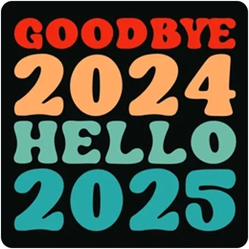 👋 Стикер «Hello 2025» для Telegram