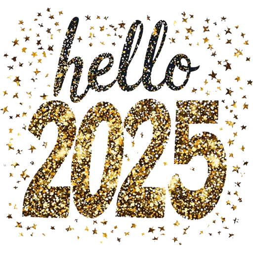 👋 Стикер «Hello 2025» для Telegram
