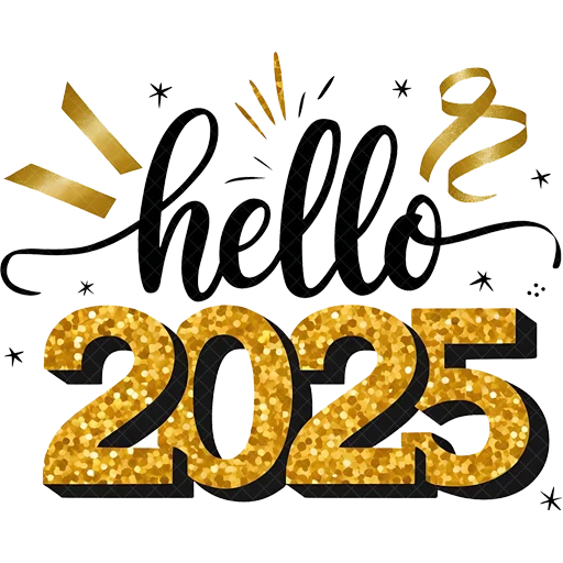 👋 Стикер «Hello 2025» для Telegram
