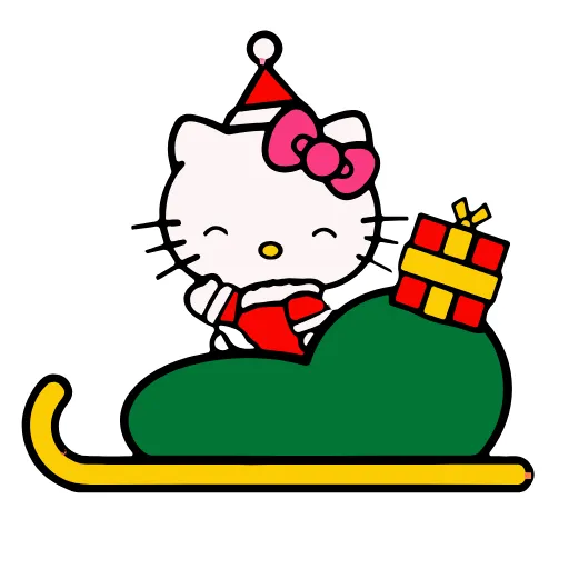 😄 Стикер «Kitty Xmas» для Telegram