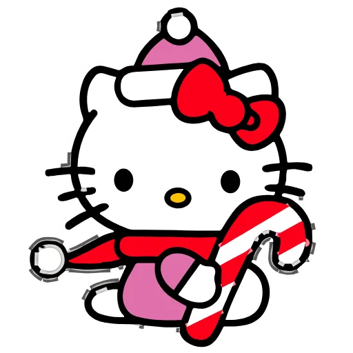 😁 Стикер «Kitty Xmas» для Telegram