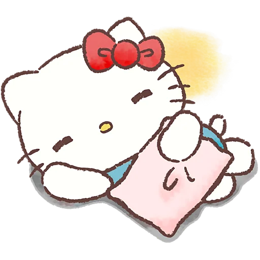 😴 Стикер «Привет Китти» для Telegram
