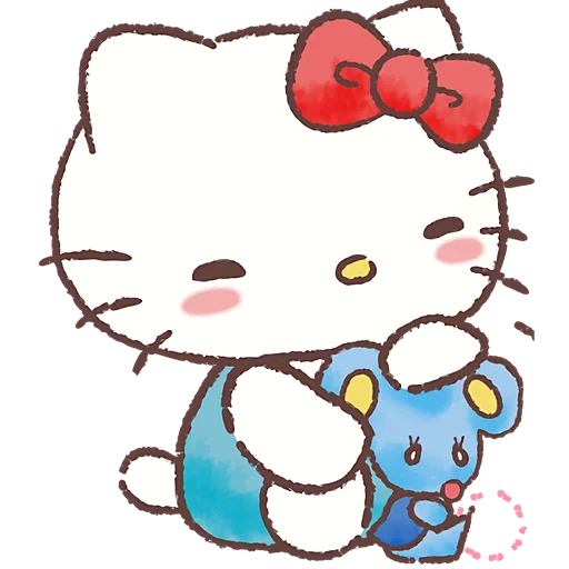 ☺️ Стикер «Привет Китти» для Telegram