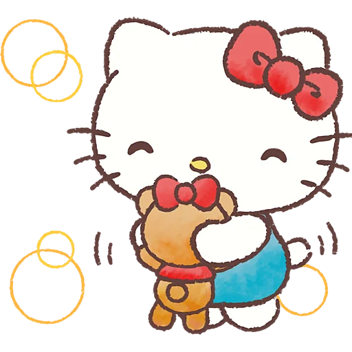 ☺️ Стикер «Привет Китти» для Telegram