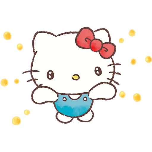 🤗 Стикер «Привет Китти» для Telegram