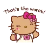 🤗 Эмодзи «Gyaru Hello Kitty» для Telegram