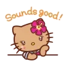 👍 Эмодзи «Gyaru Hello Kitty» для Telegram