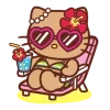 😎 Эмодзи «Gyaru Hello Kitty» для Telegram