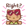 🤗 Эмодзи «Gyaru Hello Kitty» для Telegram