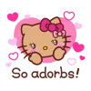 😍 Эмодзи «Gyaru Hello Kitty» для Telegram