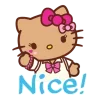 👍 Эмодзи «Gyaru Hello Kitty» для Telegram