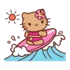 🌊 Эмодзи «Gyaru Hello Kitty» для Telegram