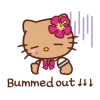 😔 Эмодзи «Gyaru Hello Kitty» для Telegram