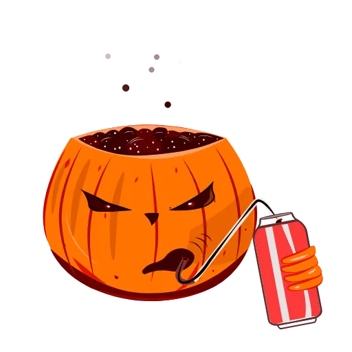 🥤 Стикер «Helloween» для Telegram