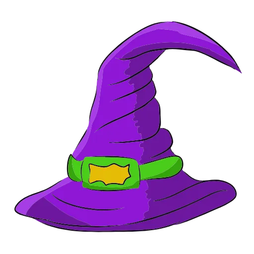Стикер 35 halloween - фиолетовые буквы