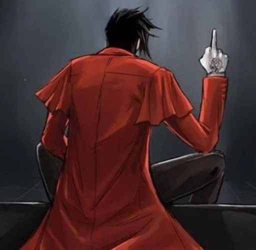 🖕 Стикер «Hellsing Ultimate» для Telegram
