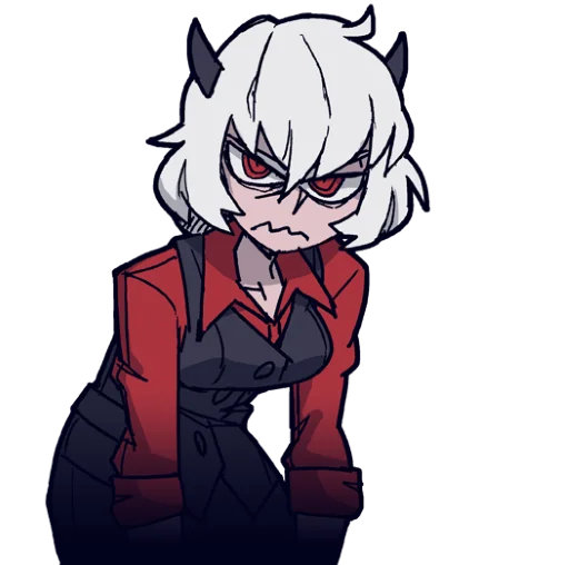 😒 Стикер «Helltaker pancake ed.» для Telegram