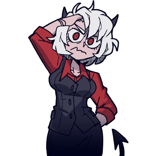 🤨 Стикер «Helltaker pancake ed.» для Telegram