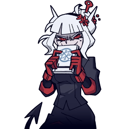 😏 Стикер «Helltaker pancake ed.» для Telegram