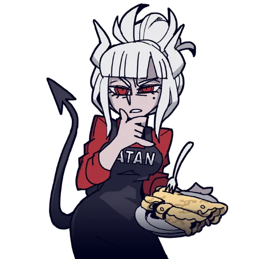 🤔 Стикер «Helltaker pancake ed.» для Telegram