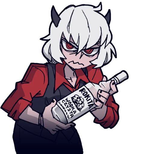 😕 Стикер «Helltaker pancake ed.» для Telegram