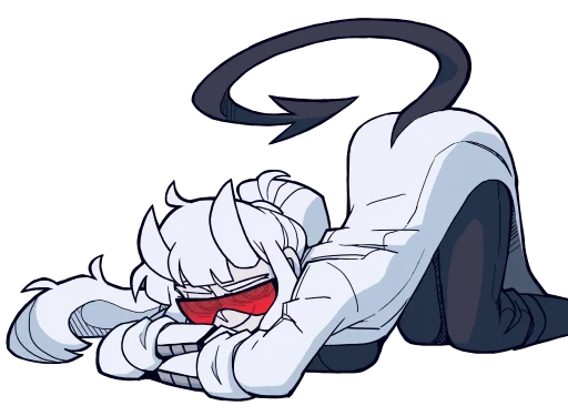 😈 Стикер «Helltaker pancake ed.» для Telegram