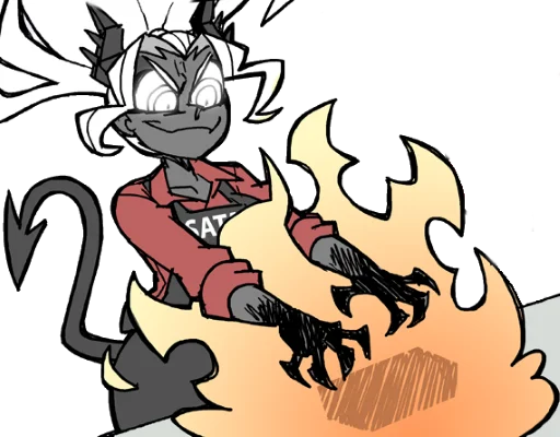 🔥 Стикер «Helltaker pancake ed.» для Telegram