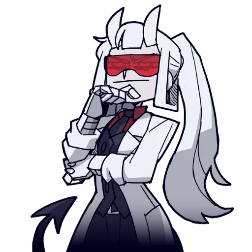 🤨 Стикер «Helltaker pancake ed.» для Telegram