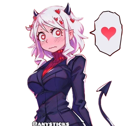 ❤️ Стикер «I Love Helltaker» для Telegram