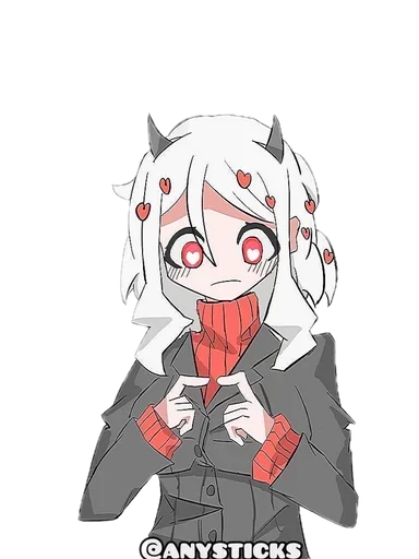 ❤️ Стикер «I Love Helltaker» для Telegram
