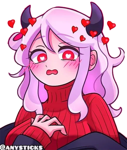 🥰 Стикер «I Love Helltaker» для Telegram
