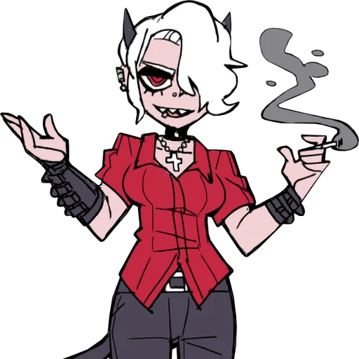 🤷‍♀️ Стикер «Helltaker Comics» для Telegram