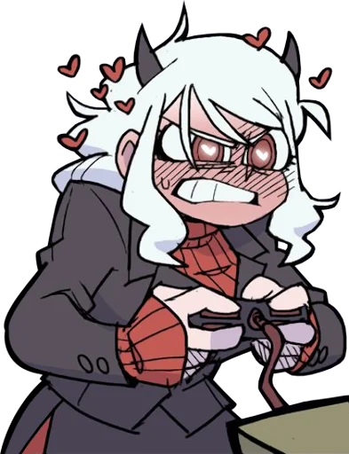 😡 Стикер «Helltaker Comics» для Telegram