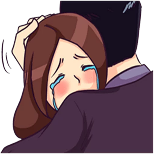 😭 Стикер «He Loves Her» для Telegram