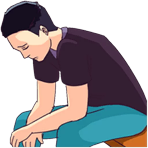 😔 Стикер «He Loves Her» для Telegram