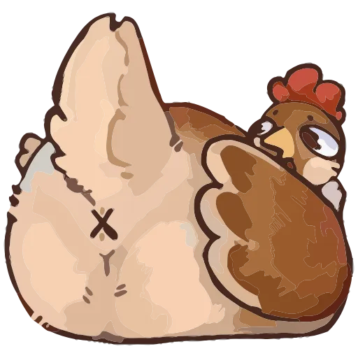 🍑 Эмодзи «Курочки» для Telegram