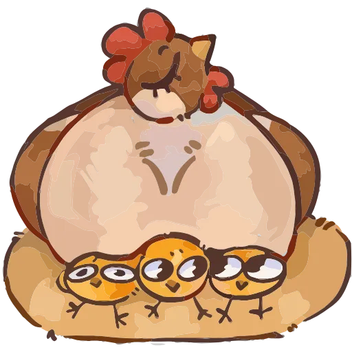 🙂 Эмодзи «Курочки» для Telegram