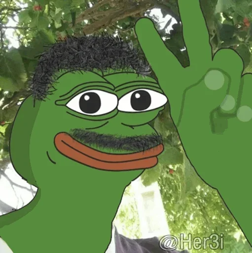 🐸 Стикер «Pepe ? -» для Telegram
