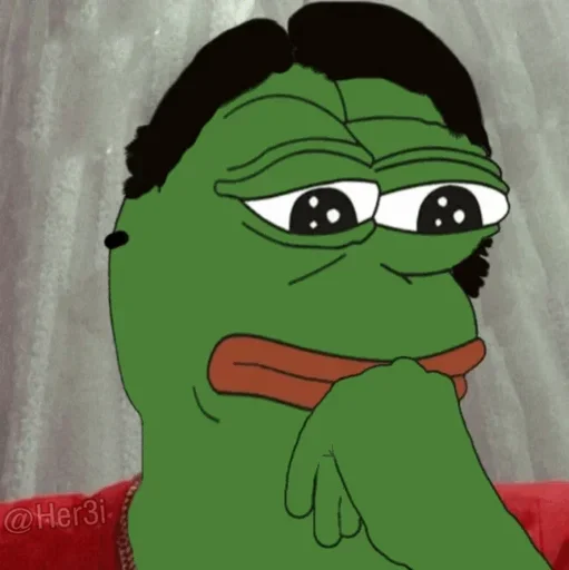 🐸 Стикер «Pepe ? -» для Telegram