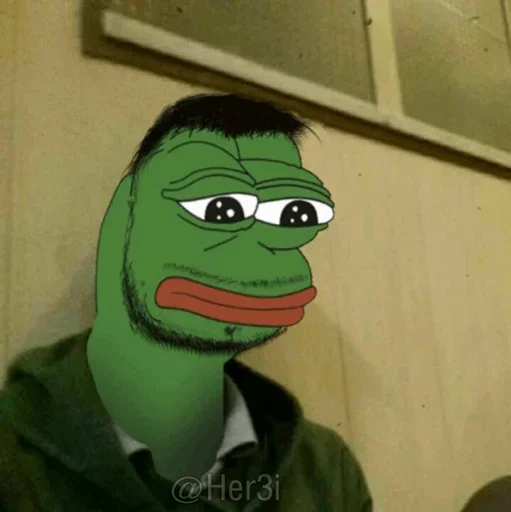 🐸 Стикер «Pepe ? -» для Telegram