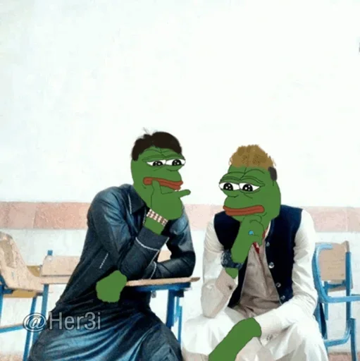 🐸 Стикер «Pepe ? -» для Telegram